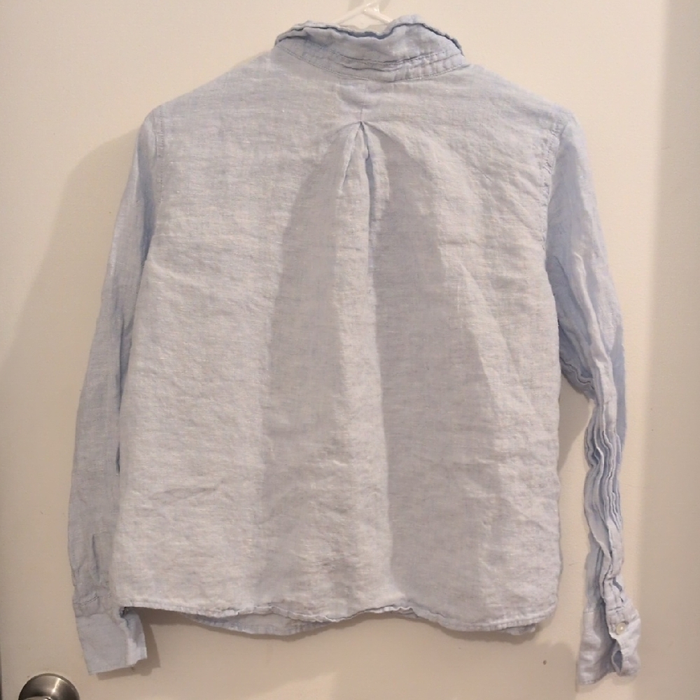Calypso St. Barth Light Blue Button Down Shirt - Picture 6 of 9
